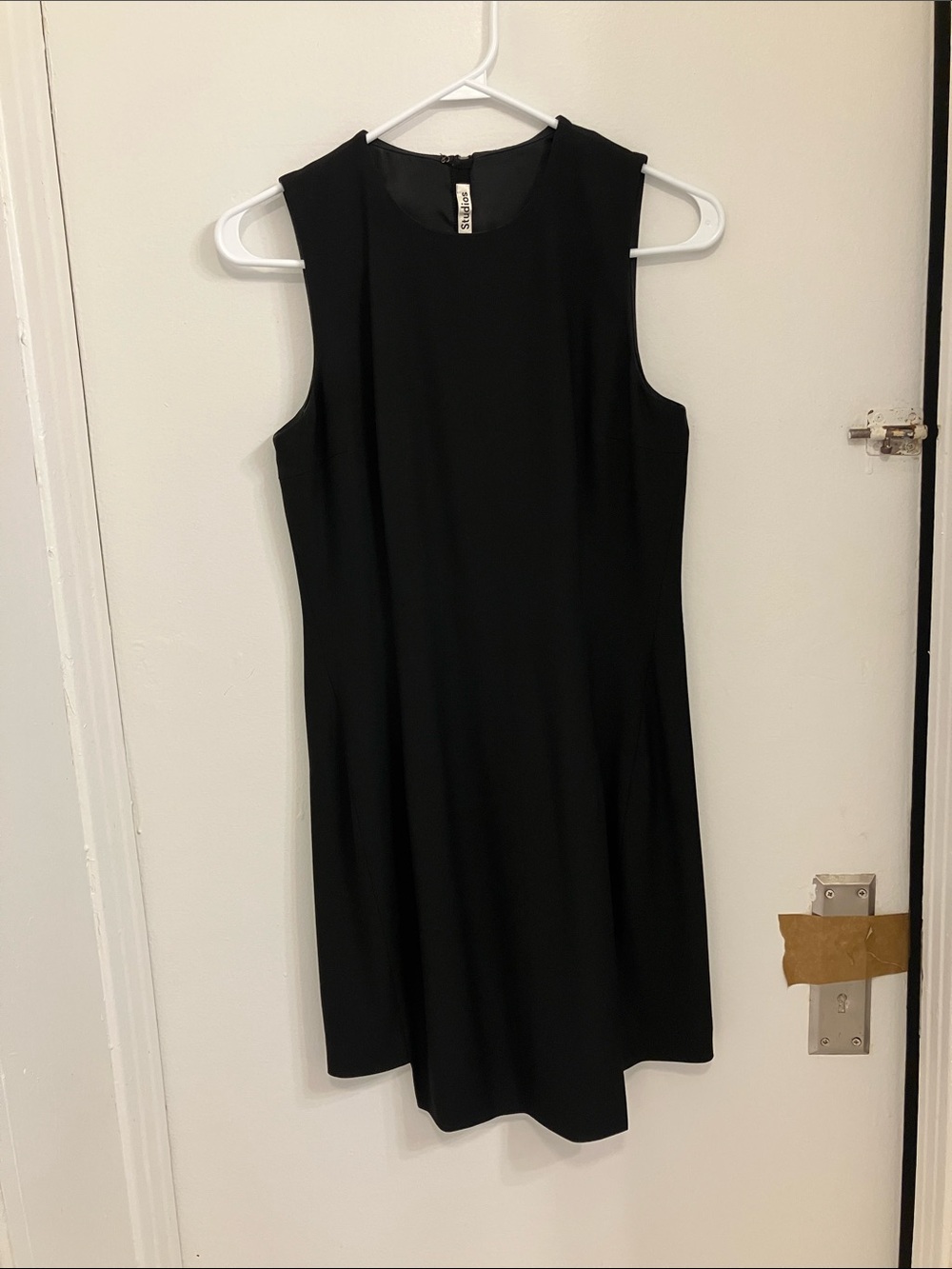 Acne Studios Rogena Crepe Dress Mini Dress in Black Size 34 Size 0 XS